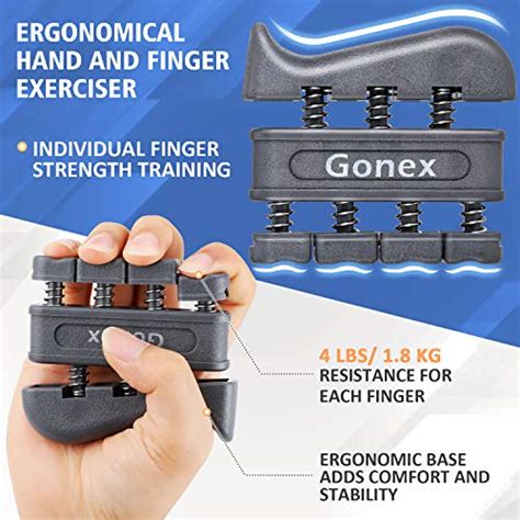 Gonex Hand Grip Strengthener Forearm Exerciser Strength Grip Trainer