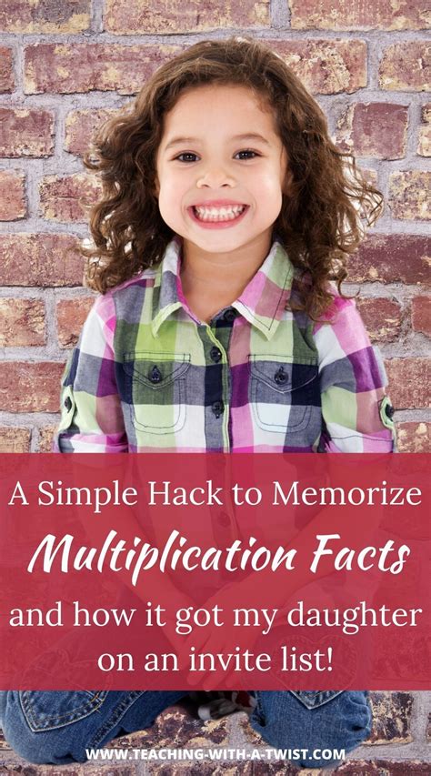 A Simple Hack To Memorize The Multiplication Facts How It Gave My