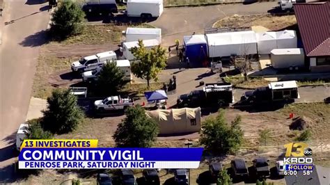 Penrose community rallies to support families with vigil amid funeral