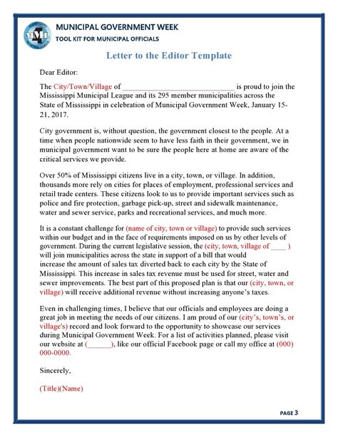 Letter For Editor