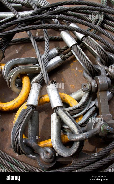 Heavy Duty Steel Wire Rope Sling With Safety Anchor Shackle Bolt In