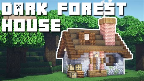 Minecraft Dark Oak Forest House Tutorial How To Build Youtube