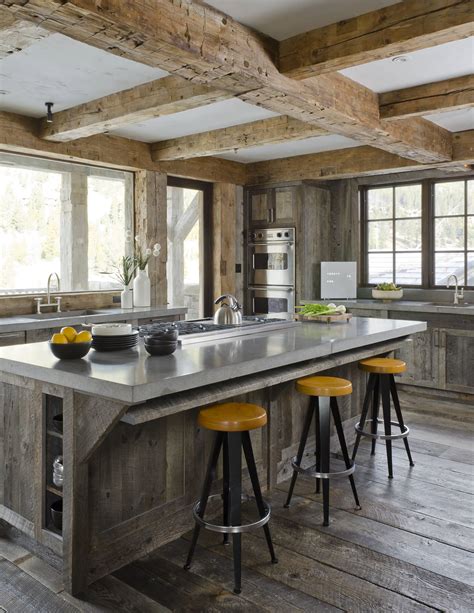 Rustic Wood Kitchen Island The Best Home Design