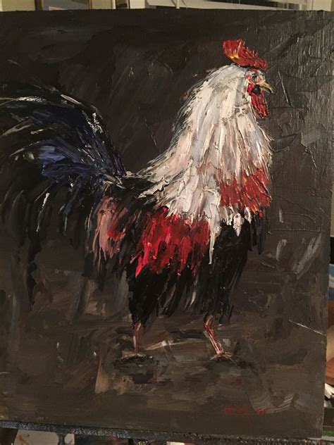 Acrylic Painting Of A Rooster Painting Acrylic Painting Art