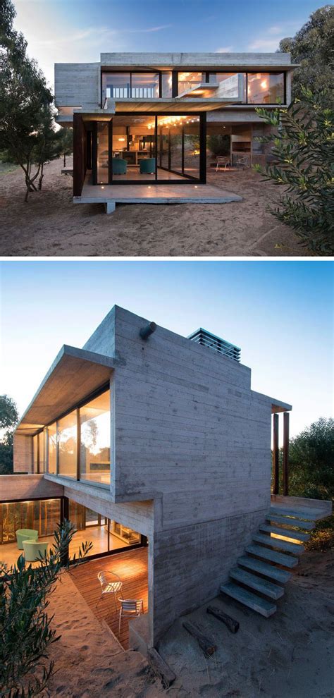 13 Modern House Exteriors Made From Concrete Facade