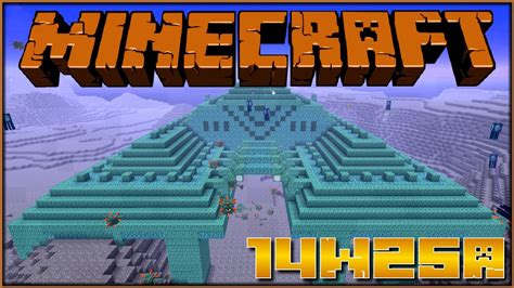 Minecraft Snapshot Seed 14w25a Ocean Temple Seed 202961 Youtube