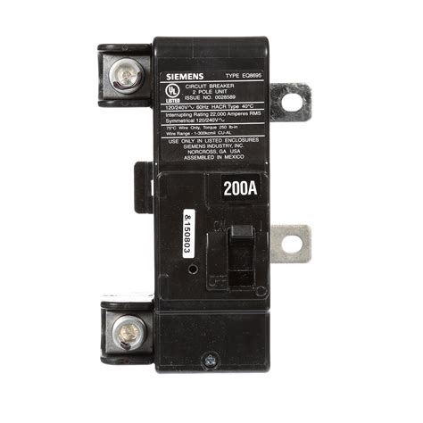 Siemens Mbk200a 200 Amp Main Circuit Breaker For Use In