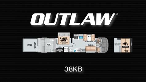 2020 Outlaw® 38kb Toyhauler Featured Floor Plan From Thor Motor Coach Youtube