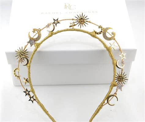gold wedding hair pieces celestial tiara star bridal etsy