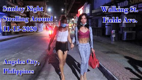 Sunday Night Stroll Down Walking Street And Fields Ave So Much Action Angeles City