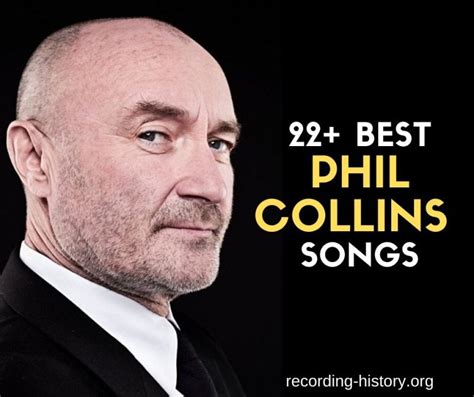 22 Best List Of Songs By Phil Collins Song Lyrics Facts