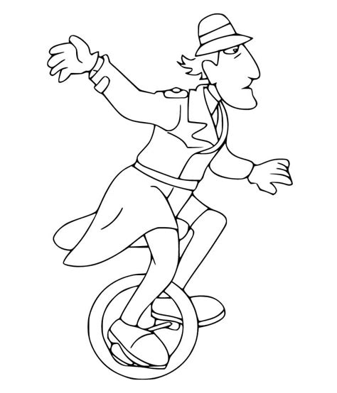 Inspector Gadget With Penny Coloring Page Free Printable Coloring