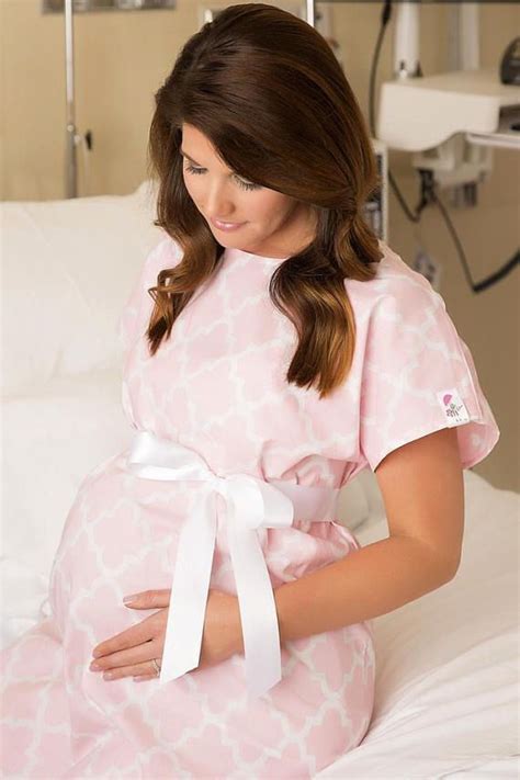 Monogram Labor Gown Monogrammed Hospital Gown Baby Girl Etsy Labor