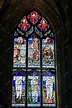 英国教堂彩色花窗摄影图高清摄影大图-千库网