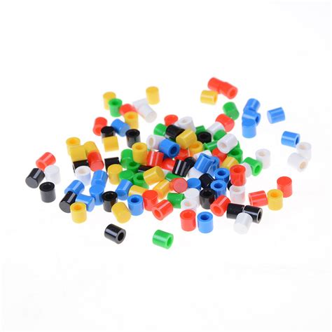 100pcslot Plastic Cap Hat For 66mm Tactile Push Button Switch Lid