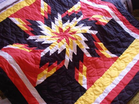 Star Quilt Four Direction Colors Native American Quilt American