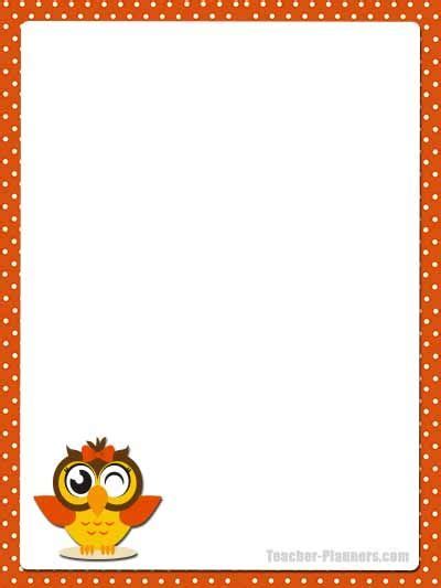 Cute Owl Stationery Unlined 6 Cute Owl Free Writing Paper Owl Writing