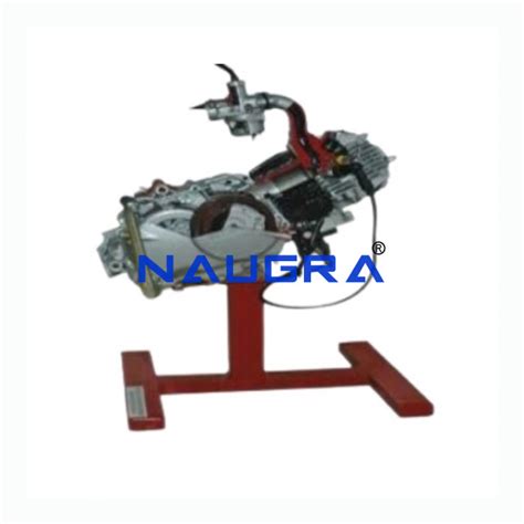 Cut Sectional Model Of Four Stroke Single Cylinder Engine Assembly For