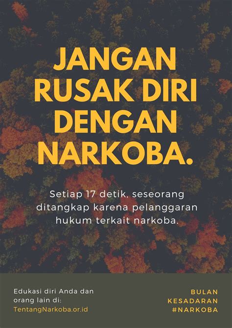 Buat Desain Poster Anti Narkoba Keren Secara Online Canva