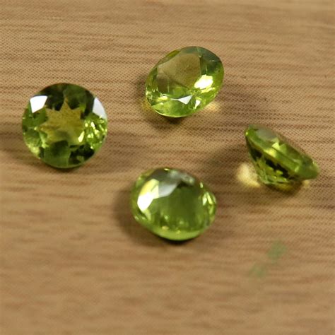 Peridot Faceted Natural Gemstone Super Quality Wholesale Lot 4 Etsy Uk