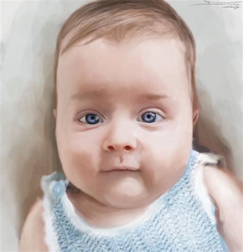 Baby Digital Painting By Atomiccircus On Deviantart