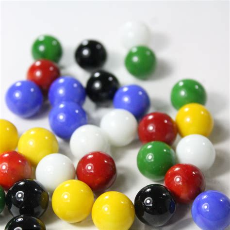 Mega Game Replacement Marbles 14mm Solid Glass 60 Pieces Chinese Checkers Crafting Multi