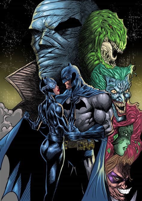 Batman Hush Cover After Jim Lee By Dushans On Deviantart