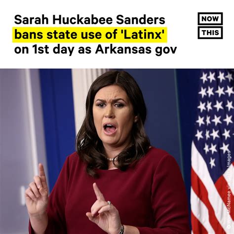 Promptly After Being Sworn In As Arkansas Governor Sarah Huckabee