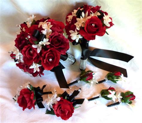 Cliserpudo Black And Red Rose Bouquet Images