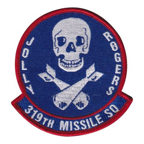 319 Ms Jolly Roger Patch 319th Missile Squadron Patches