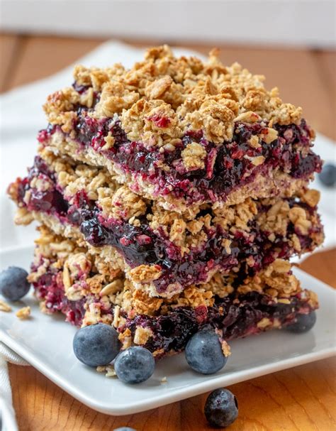Vegan Blueberry Oat Bars Happy Healthy Mama