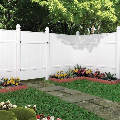 6 Ft H X 6 Ft W White Vinyl Windham Fence Panel 73014216 The Home
