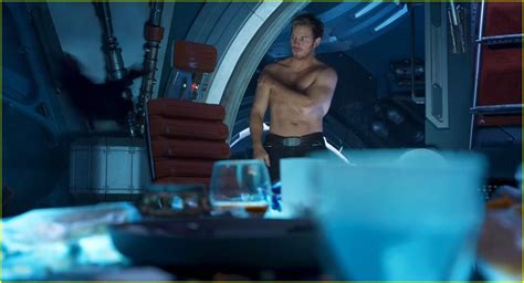 Chris pratt, zoe saldana, dave bautista, vin diesel, bradley cooper, lee pace, michael rooker, karen gillan, djimon hounsou, john c. Chris Pratt's Shirtless Appearance in New 'Guardians ...
