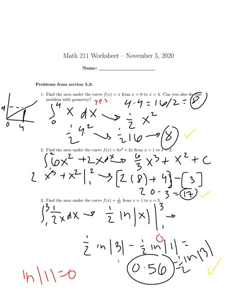 Worksheet 19 Professor Deng Math 211 Worksheet November 5 2020