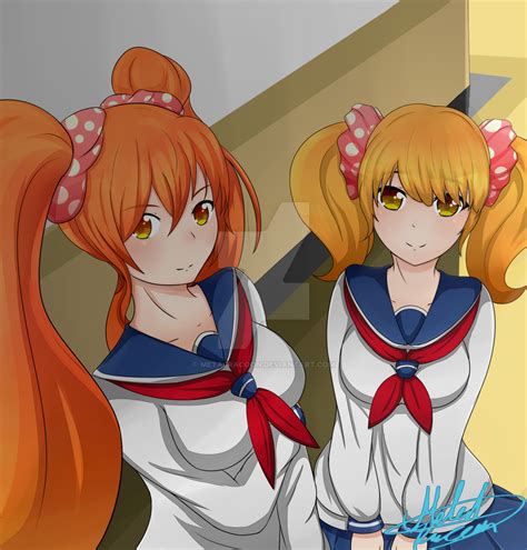 Osana Najimi And Rival Chan From Yandere Sim By Metalracoon On Deviantart