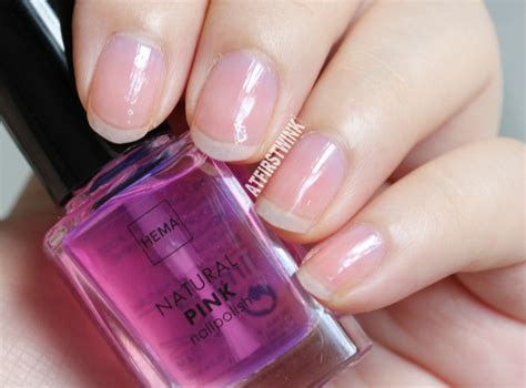 Review Hema Natural Pink Nail Polish Dior Nail Glow Dupe