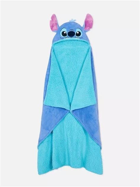 Disney Lilo And Stitch Hooded Throw Blanket 120x150cm Primark Bnwt Ebay