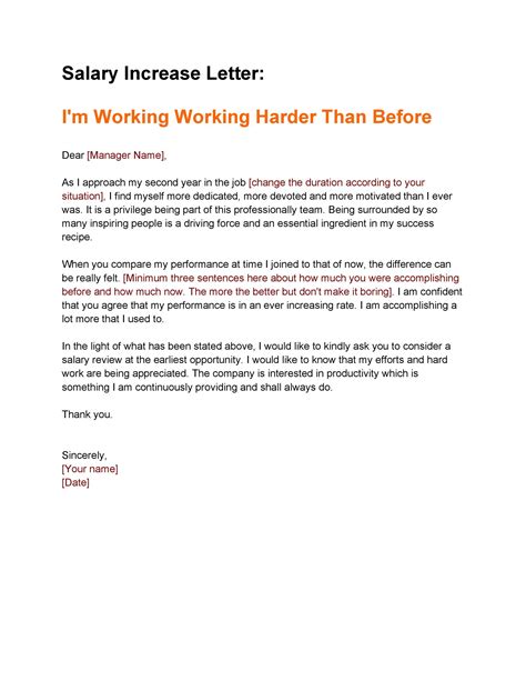 How To Write A Pay Review Letter