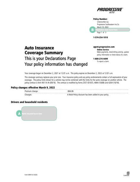 How To Find And Read Your Insurance Declaration Page Everlance Help