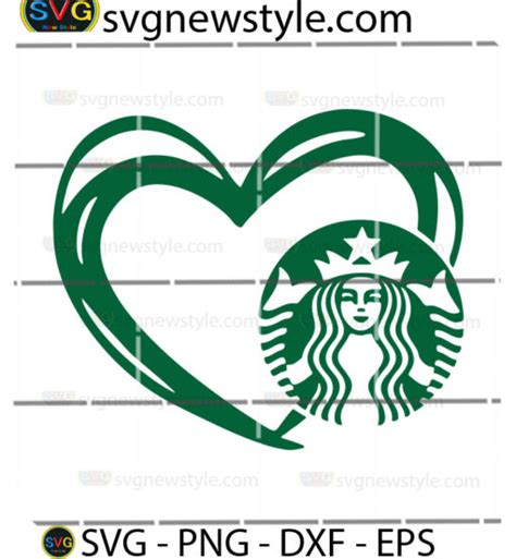 Starbucks Logo With Love Symbol Svg Starbucks Love Svg Starbucks Logo
