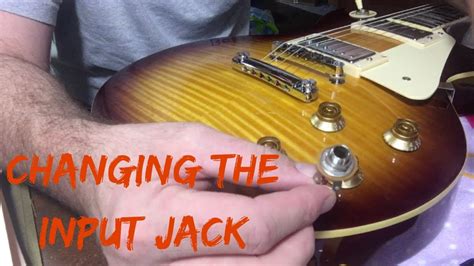 How To Change An Electric Guitar Input Jack Guitar Tech Youtube
