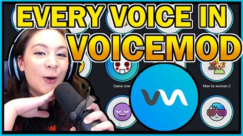 Every Voice In Voicemod Pro Youtube