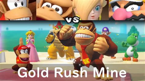 Super Mario Party Diddy Kong And Donkey Kong Vs Rosalina And Wario Youtube