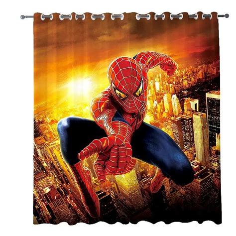 Disney Spiderman Hero Expedition Blackout Curtain Spiderman Curtains