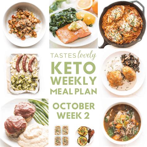 Keto Weekly Meal Plan October Week 2 Tastes Lovely