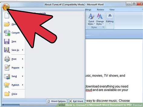 How To To Pdf Word Convert