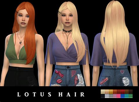 Leo 4 Sims Lotus Hair Sims 4 Hairs