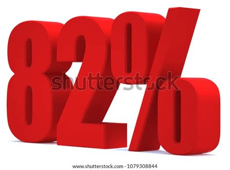 82 Percent Off 3d Sign On Stock Illustration 1079308844
