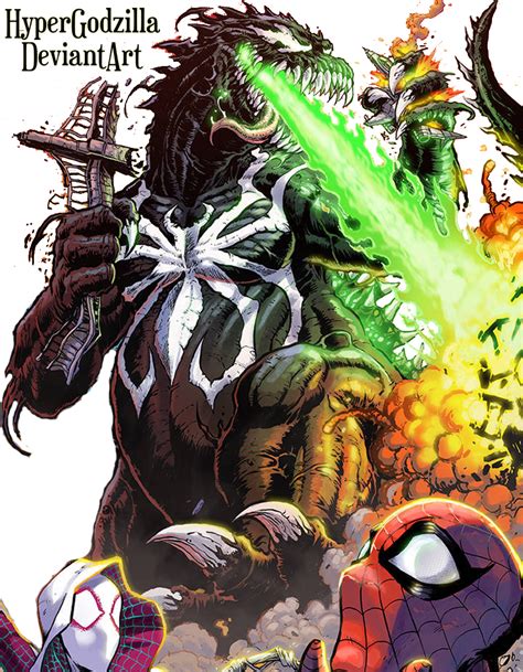 Marvel Godzilla Venom Form By Matt Frank By Hypergodzilla On Deviantart