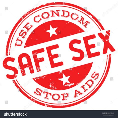 Safe Sex Stamp Stock Vector 206173606 Shutterstock